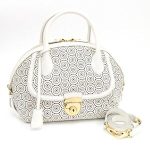 Salvatore Ferragamo Fiamma Handbag White Crossbody Bag